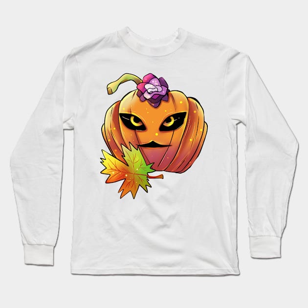 Miss Pumpkin Long Sleeve T-Shirt by Juame